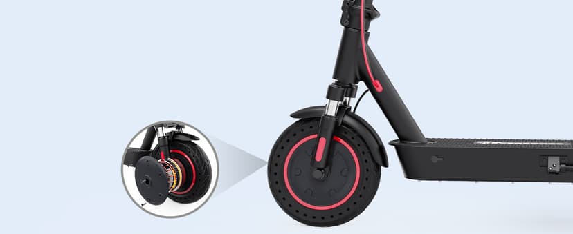 EVERCROSS Electric Scooter, 350W/500W Electric Scooter Adults, 8.5"/10" Tires, Up to 19/22 Miles Range, 19 MPH Lightweight E-Scooter with Dual Shock Absorption