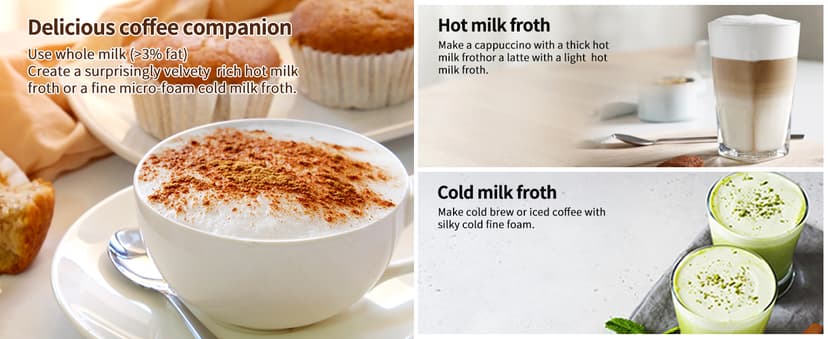 4 in 1 Electric Milk Frother: 10oz/350 mL Large Capacity Electric Milk Steamer for Hot and Cold Milk Froth - Automatic Milk Frother & Warmer for Latte, Cappuccinos, Macchiato, Hot Chocolate