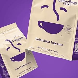 Coffee Bean Direct Jamaican Blue Mountain Style, Whole Bean Coffee, 5-Pound Bag