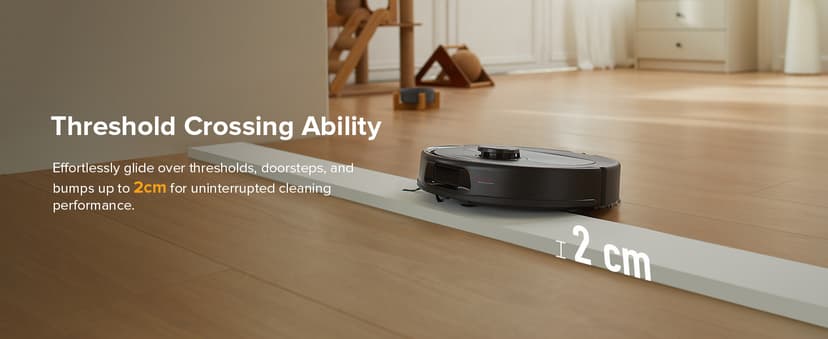 roborock Qrevo Series Robot Vacuum and Mop, 8000Pa Suction, Upgraded from Qrevo S, Anti-Tangle Brushes, Smart Obstacle Avoidance, Auto Mop Washing, All-in-One Dock, 200RPM Spinning Mops, Black(QV 35A)