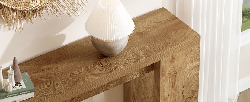 Little Tree 70.9-Inch Long Console Table, Narrow Sofa Table Behind The Couch, Farmhouse Console Table for Living Room, Entryway, Hallway