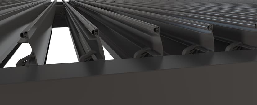 PURPLE LEAF 14' x 24' Louvered Pergola 94AS Modern Oversize Aluminum Gazebo with Adjustable Roof for Patio Deck Backyard Plus Size Gray Pergola