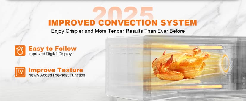 Nuwave Bravo Pro Smart 21QT Toaster Oven Air Fryer Combo, Convection Oven Countertop, 10 functions all in 1, with even & quick crisp technology, 50-450°F, 1800W, Stainless Steel