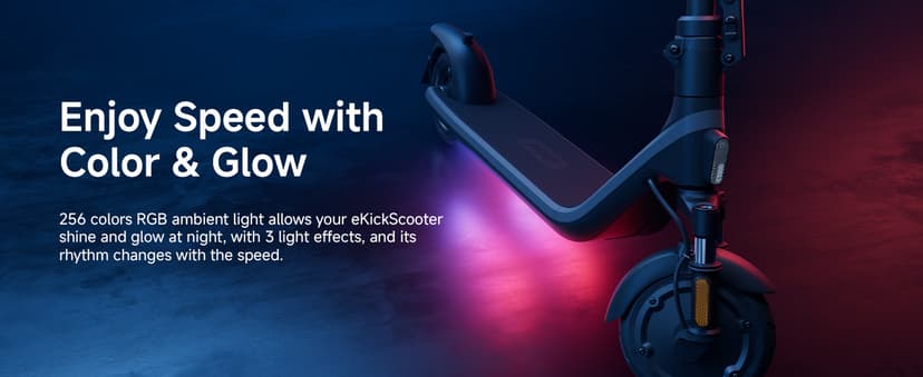 Segway Ninebot E2 Plus II/ E2 Pro Electric Scooter, 15.5 mph Top Speed, Front Suspension (E2P2 Only), Portable Kick Scooter for Adults, UL-2272 2271 Certified