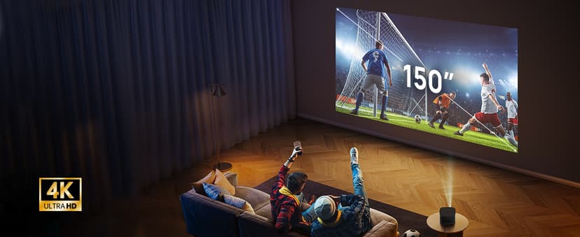 XGIMI Horizon Pro 4K Projector, 1500 ISO Lumens, Android TV 10.0 Movie Projector with Integrated Harman Kardon Speakers, Auto Keystone Screen Adaption Home Theater Projector