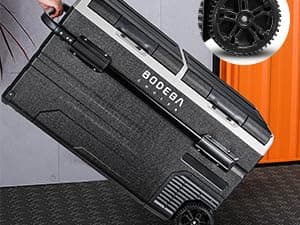 BODEGACOOLER 12 Volt Car Refrigerator, RV Car Fridge Dual Zone APP Control, Portable Freezer,121 Quart (115L) -4℉-68℉ RV Electric Compressor Cooler 12/24V DC &100-240V AC for Outdoor, Camping, Travel