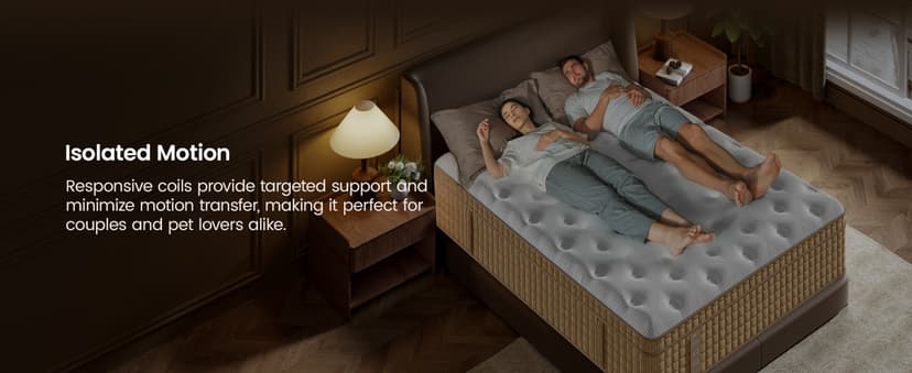 BedStory King Mattress 14 Inch Hybrid Plush Mattresses Gel Memory Foam & Pocket Spring Bed for Back Pain Relief, Fiberglass-Free, CertiPUR-US