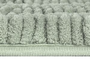 H.VERSAILTEX Sage Bathroom Rugs, Bath Mat Set of 2 Extra Thick Chenille Striped Pattern Shaggy Bath Rugs for Bath Room, Non Skid Bath Mats for Bathroom Floor (32 x 20 Plus 24 x 17 - Inches)