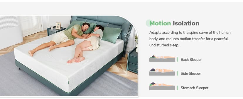 Novilla King Mattress in a Box, Memory Foam Mattress King Size 10 Inch, Medium Firm Mattress for Back Pain Relief and Support, Gel Infused, Ataraxia