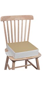 Kalawen Booster Seat for Kitchen Chair, Upgraded 2Pcs PU Washable Straps Safety Buckle Kids Toddler Booster Seat for Table