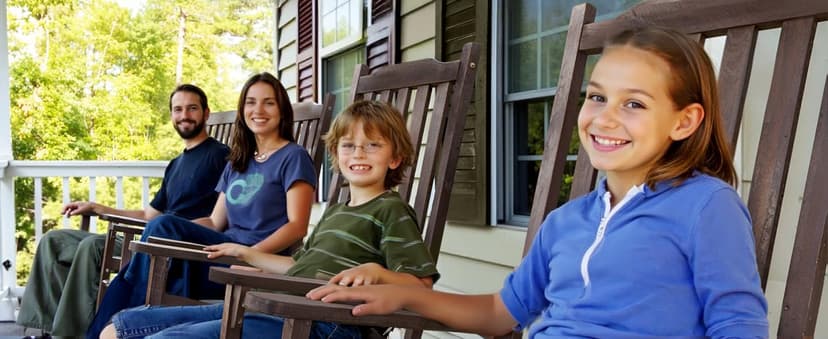 Tranquillo Oasis Wooden Rocking Chair for Patio, Porch, or Indoor Use – Classic Acacia Wood Rocker with Sturdy Frame, Comfortable Slatted Seat, Smooth Rocking Motion – Farmhouse Outdoor Chair