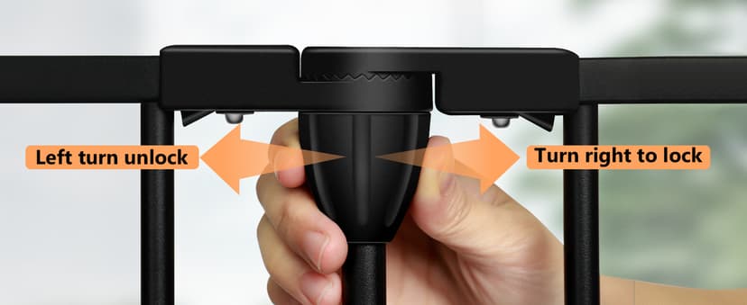 150" Extra Wide Baby Gate, Play Yard Child Safety Gate, Dog Gates with Auto-Close Door, Double Locking System for The House Doorways, Fireplace, Kitchen, 6-Panels, 30" Tall