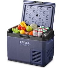 BODEGACOOLER 12 Volt Refrigerator, RV Refrigerator APP Control, 65L(2.3cu.ft.) RV Fridge Freezer, Car Refrigerator with Lock, (4℉-46℉) Travel Compressor Cooler 12/24V DC for Truck, RV, Camping