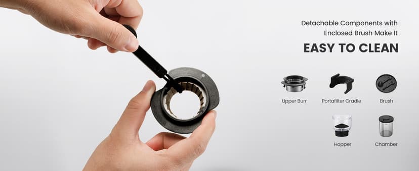 Gevi Coffee Grinder Electric,Coffee Bean Grinder with 35 Grind Settings for Espresso,Drip,French Press,Burr Coffee Grinder for Home Use,Anti-static Design,Black