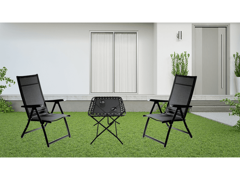 Heavy Duty Durable Adjustable Reclining Folding Chair Outdoor Indoor Garden Pool (1)