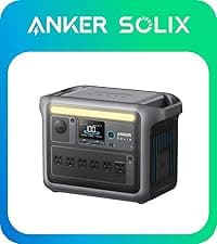 Anker SOLIX C1000 Portable Power Station, 1800W (Peak 2400W) Solar Generator, Full Charge in 58 Min, 1056wh LiFePO4 Battery for Home Backup, Power Outages, and Outdoor Camping (Optional Solar Panel)