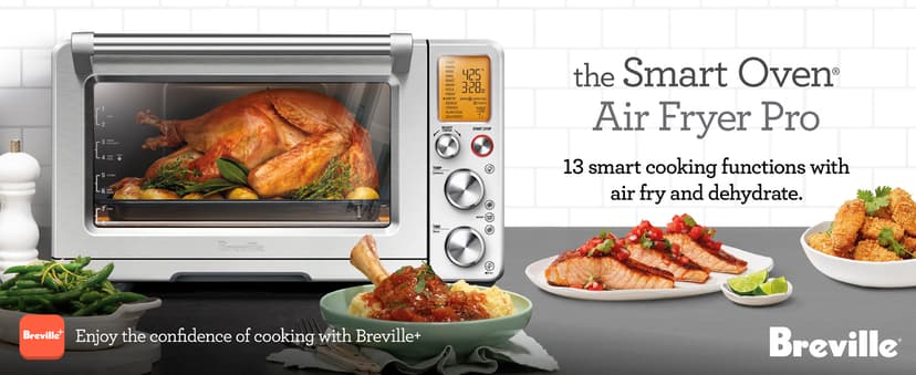 Breville BOV900BSS Smart Oven Air Fryer Pro and Convection Oven, Brushed Stainless Steel