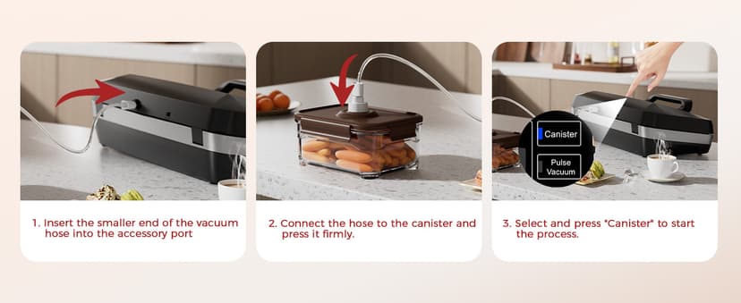 95kpa Vacuum Sealer Machine,Commercial Full Automatic Food Sealer,Powerful Sealing System with Double Heat Seal,Built-in Cutter&Bags Storage,1 Bag Rolls and 10 pcs Pre-cut Bags