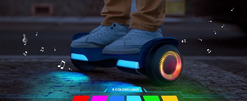 Gyroor Hoverboard New G13 All Terrain Hoverboard with LED Lights & 500W Motor, Self Balancing Off Road Hoverboards with Bluetooth for Kids ages 6-12 and Adults