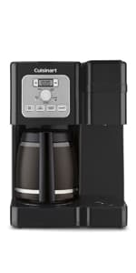 Cuisinart Coffee Maker, Single Serve 72-Ounce Reservoir Coffee Machine, Programmable Brewing & Hot Water Dispenser, Stainless Steel, SS-10P1,Silver