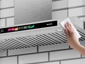 BRANO 30 Inch Wall Mount Range Hood 900 CFM with Voice/Gesture/Touch Control, Stainless Stee Ducted Kitchen Hood Vent with 4 Speed Exhaust Fan, Memory Mode, Adjustable Lights