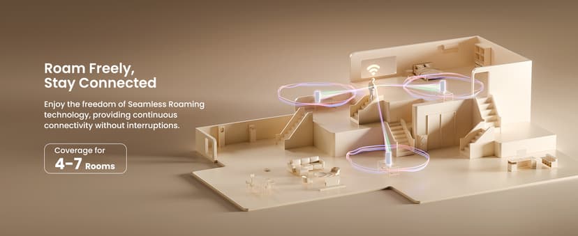 Tenda AX3000 WiFi 6 Mesh System Nova MX12 - Whole Home Covers up to 7000 sq.ft - Dual-Band Mesh Network for 160+ Devices - 1.7 GHz Quad-Core CPU - Replaces Wireless Router - 3-Pack(2025 New Version)