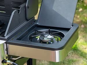 Sophia & William 6-Burner Propane Gas BBQ Grill with Side Burner & Porcelain-Enameled Cast Iron Grates, Stainless Steel Barbecue Grills Outdoor Cooking for Outside, 665 SQ.IN. Cooking Area, 65,800BTU