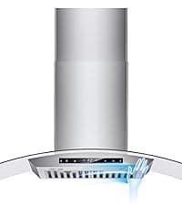 Under Cabinet Range Hood 30 Inch,900 CFM Stainless Steel Kitchen Stove Vent Hood with 4 Speed Exhaust Fan Gesture Sensing/Touch/Remote Control