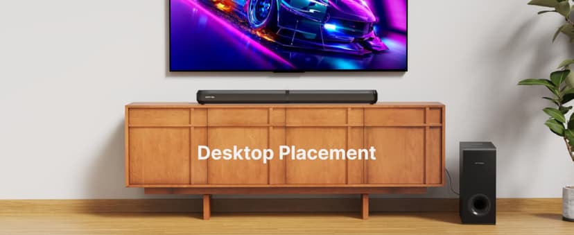 ULTIMEA 4.1ch Sound Bar for Smart TV with Dolby Atmos, 2-in-1 Bluetooth 5.3 Soundbar with Subwoofer, 280W Peak Power, 3 EQ Modes TV Soundbar, Bass Adjustable, HDMI eARC, Apollo S60, 2025 Upgraded