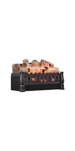 duraflame Electric Log Set 1,000 Sq Ft Heater, Faux Logs Insert with Infrared Flames for Existing Fireplaces, Remote Control Included