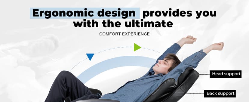 COMHOMA Big and Tall Office Chair, High Back Leather Gaming Chair with Footrest, Executive Ergonomic Office Chair with Pocket Spring Lumbar Support and with Outward Fixed Soft Armrests