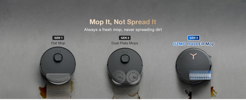 ECOVACS DEEBOT X8 PRO OMNI Robot Vacuum and Mop, 18000Pa, OZMO ROLLER Instant Self-Washing Mopping, 167℉ Hot Water Mop Washing, Auto Cleaning Solution Adding, Hot Air-Drying, Self-Emptying, Black