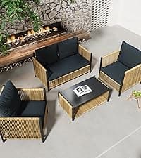 Hanging Egg Chair with Stand - Egg Swing Chair Outdoor Indoor Patio Wicker Chair Swing Hammock Egg Chairs 400lbs Capacity for Outside Patio, Bedroom, Garden and Balcony