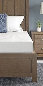 Signature Design by Ashley California King Size Chime 12 Inch Medium Firm Hybrid Mattress with Cooling Gel Memory Foam for Pressure Relief