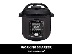 Instant Pot Pro 10-in-1 Pressure Cooker, Slow Cooker, Rice/Grain Cooker, Steamer, Sauté, Sous Vide, Yogurt Maker, Sterilizer, and Warmer, Includes App With Over 800 Recipes, Black, 6 Quart