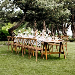 VINGLI Plastic Outdoor Dining Chairs Set of 6, Stackable Patio Farmhouse Brown Dining Chairs with X Back, Waterproof Kitchen & Dining Room Chairs for Indoor-Outdoor, Capacity 400 lbs