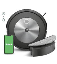 iRobot Roomba Combo j5+ Self-Emptying Robot Vacuum & Mop – Identifies and Avoids Obstacles Like Pet Waste & Cords, Empties Itself for 60 Days, Clean by Room with Smart Mapping, Works with Alexa