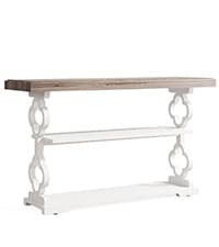 Tribesigns Modern Console Table, 55-Inch Wood Entryway Table with Storage, Narrow Long Sofa Table Behind Couch Table for Living Room, Foyer, Hallway, White