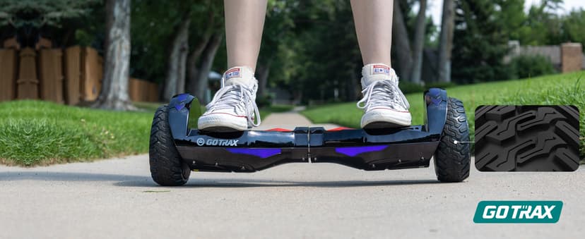 Gotrax Hoverboard with 6.5" LED Wheels & Headlight, Max 4/5/6Miles Range, 6.2mph Power by Dual 200W Motor, UL2272 Certified and 50.4Wh/65.52Wh/93.6Wh Battery Self Balancing Scooters for 44-176lbs Kids