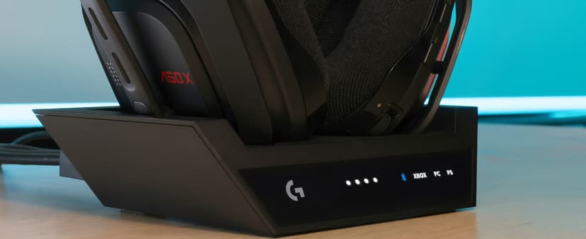 Logitech G Astro A50 X Omni-Platform Wireless Gaming Headset + Base Station for PS5, Xbox, PC: PLAYSYNC Video & Audio Switcher, HDMI 2.1 4K 120Hz VRR, <24 bit/48 kHz, 24hr Battery, 2.4GHz & BT - Black