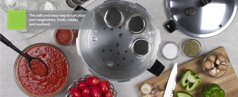 Presto 01781 Pressure Canner and Cooker, 23 qt, Silver