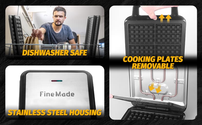 Panini Grill Press Breakfast Sandwich Maker 3 in 1, Electric Griddle Panini Press, Grilled Cheese Maker, Sandwichera Electrica, Belgian Waffle Maker with Removable Plates