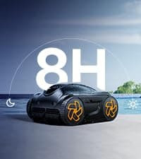 Pool Cleaner K20, 2H Runtime Cordless Robotic Pool Vacuum, Touch Screen, Smart Navigation, Cleans Floor, Walls, Waterline, Ideal for Above & In-Ground Pools, Self-Parking