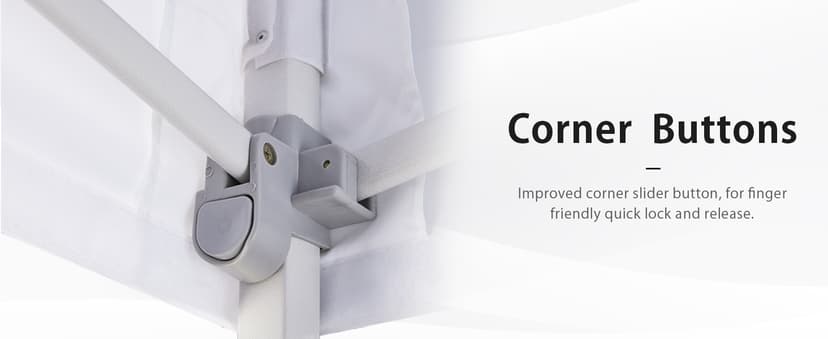 ABCCANOPY Easy Pop Up Canopy Tent with Sidewalls 10x10 Commercial -Series, White