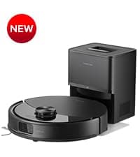 roborock Q5 Max+ Robot Vacuum with Self-Empty Dock, Upgraded from Q5+, 5500 Pa Suction, DuoRoller Brush, Hands-Free Cleaning for up to 7 Weeks, PreciSense LiDAR Navigation, App & Voice Control
