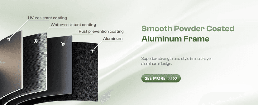 Aluminum Outdoor Patio Furniture Set, HDPE Rope 5 Piece Modern Sectional Conversation Sets with Dual-Layer Coffee Table, All Weather Patio Couch Sofa with Thick Cushions, Gray Frame, Gray