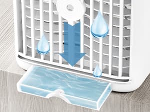 Portable Air Conditioners,1200ML Cooling fan Mini Air Conditioner with Remote Control,3 Wind Speed & 7 LED Light,3 Cool Mist& 1-3H Timer,Personal Air Conditioner Evaporative Air Cooler for Room/Office