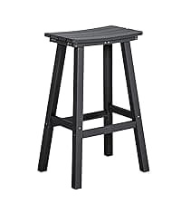 nalone Folding Adirondack Chairs Set of 2 with Cushions and Cup Holder, HDPE Plastic Oversized Patio Chair Weather Resistant, Used in Outdoor, Fire Pit, Deck, Garden, Campfire Chairs (Black)