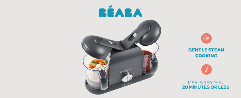 BEABA Babycook Duo 4 in 1 Baby Food Maker, Baby Food Processor, Baby Food Blender Baby Food Steamer, Make Fresh Healthy Baby Food at Home, 9.1 Cup Capacity, Makes 54 Servings in 20 Mins, Oat