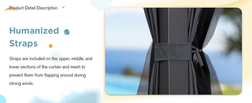 EROMMY Louvered Pergola 12' x 24' Outdoor Hard Top Pergola with Aluminum Frame and Adjustable Metal Rainproof Roof for Garden & Patio, Curtains and Netting Included, Gray-Black